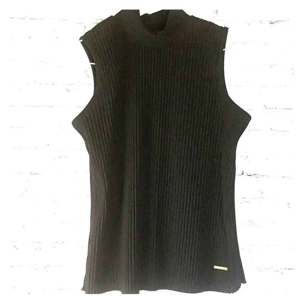NWT Marc New York Electric Pleated Sleeveless Top SMALL